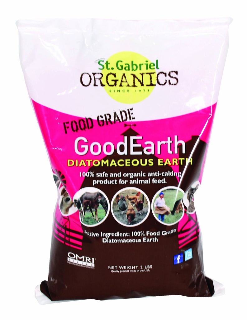 GoodEarth Diatomacee Earth Supplement for Chicken and Farm Animals,NET WT 2 LBS