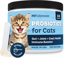 Pet Ultimates Probiotice pentru pisici de 20-Specii Cat Powder Probiotic pentru a trata diaree, Vărsături, suport digestiv & Cat Antibiotice recuperare 