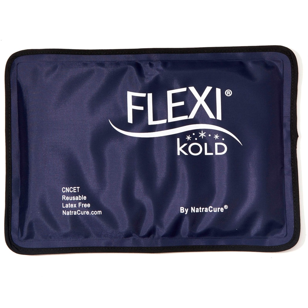 FlexiKold Gel Pachete de gheață flexibile moale pentru leziuni - Freezator reutilizabil Frig Pack, Cold Compress & Cooling Gel Pad pentru față, Umăr, Hip, Picior, Braț, Glezna & Accident de picior - Mediu - 7,5 x 11.5