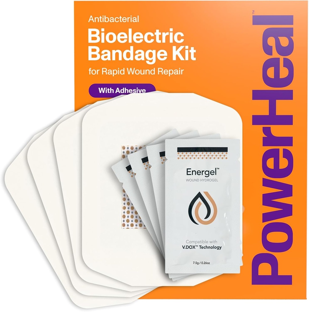 Kit de Bandaj Bioelectric PowerHeal pentru Îngrijirea Rănilor & Vindecare Rapidă 