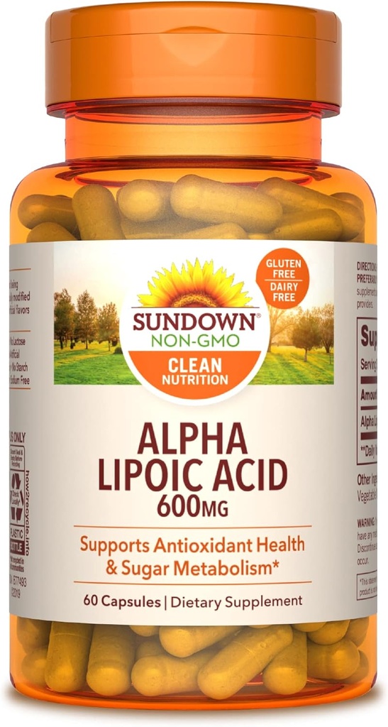 Sundown Alpha Acid lipoic 600mgm, 60 Conte