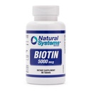 Biotin 60 Tablets 5000 mcg de sisteme naturale 