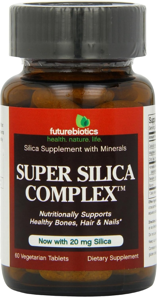 Futurebiotics Super Siliciu Complex, Veg-Tablets, 60-Count (Pachet de 2)