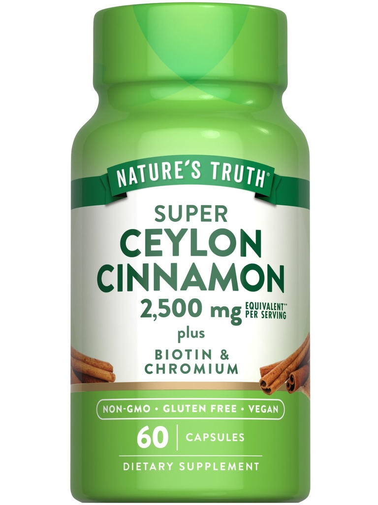 Natura's Truth Ceylon Cinnamon Capsules 