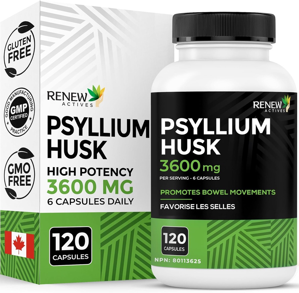 Renew Actives Psyllium Husk 1200MG per 2 Capsule 