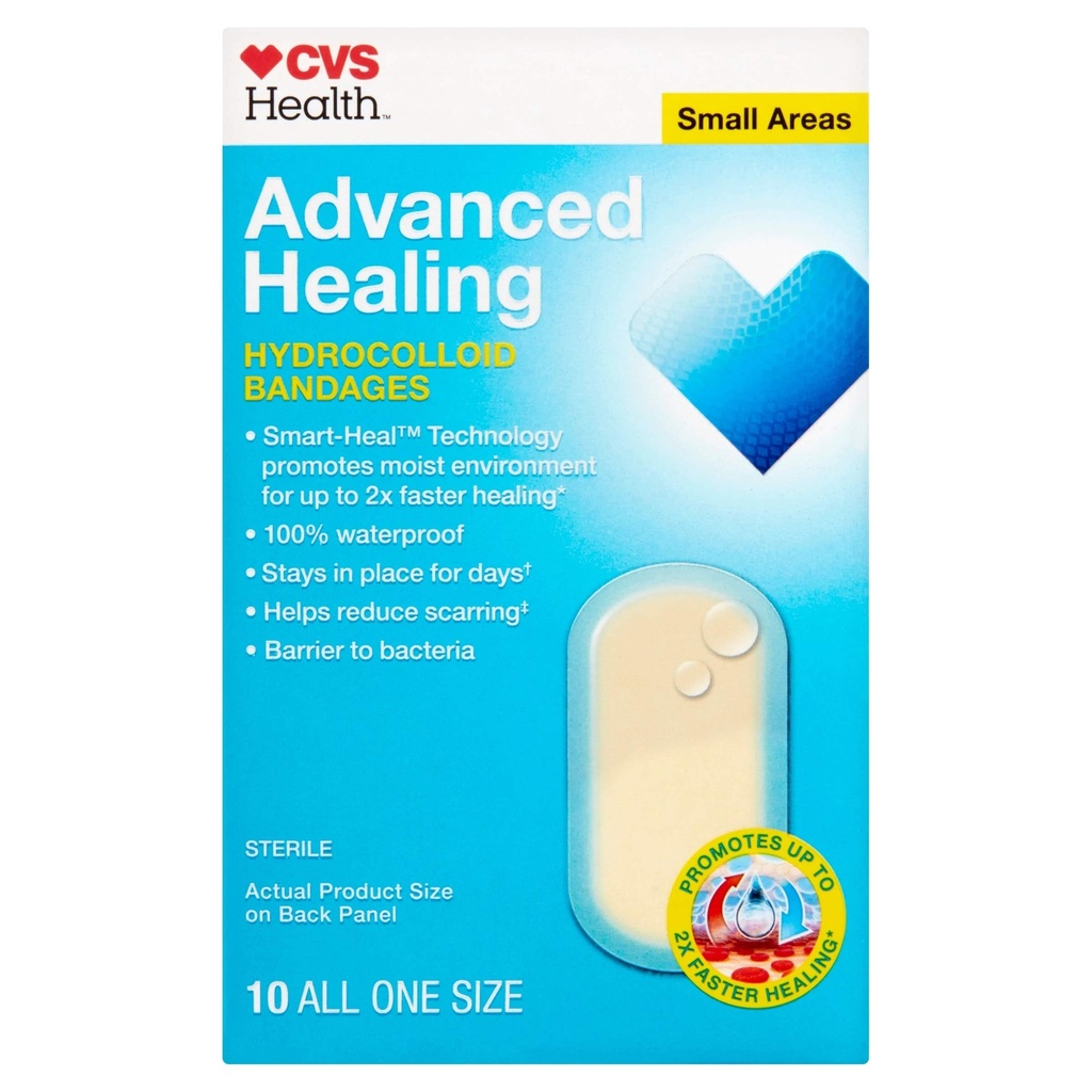 CVS Health Advanced Healing Hydrocoloid Bandages (zone mici)