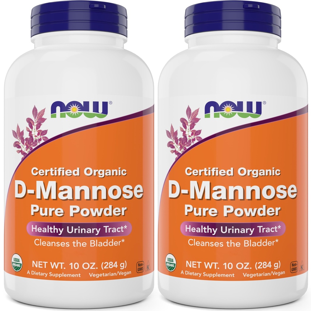 ACUM alimente Pure, Organic D-Mannose 10 oz pulbere (Pachetul de 2) - Bladder Curățare și Utile Tract Health Supplement - Non-GMO - Vegan Friendly - 2000mg / 2 Grams per Serving