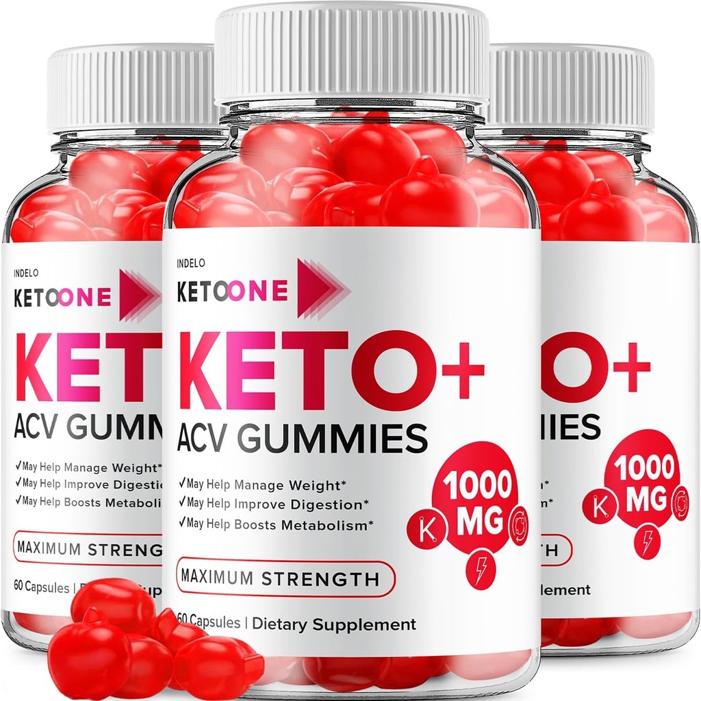 (3 Pack) Keto One Gummies Avansate Loss - ACV Gummies Putere maximă, Keto One Keto Plus ACV Greutate Management Gummies Apple Cider Otegar, Keto One Gummies Recenzii B12 Keto+ACV (180 Gummies)