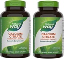 Natura's Way Calciu Citrate, 500 mg Calciu per 2-Capsule Servire, pentru Bone Health & Muscle Function*, Blend of Citrate, Carbonate & Malate, Gluten Free, 250 Capsule (Packagging May Vary) - 2 Package