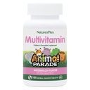 Naturas Plus Animal Parade pentru copii Multivitamine masticabile, Pepene verde - 180 comprimate cu model de animale - Promovează sănătatea și bunăstarea - Vegan, Gluten gratuit - 90 Serviri