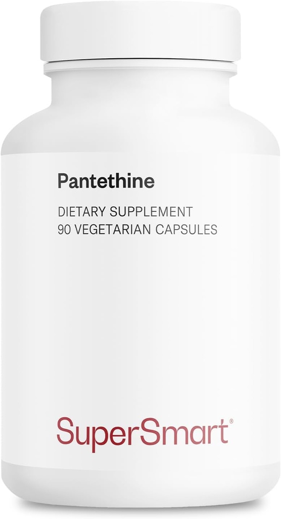 Supersmart - Pantesin Pantetine 600 mg pe zi (Acid pantotenic) - Active Vitamina B5 Supliment 