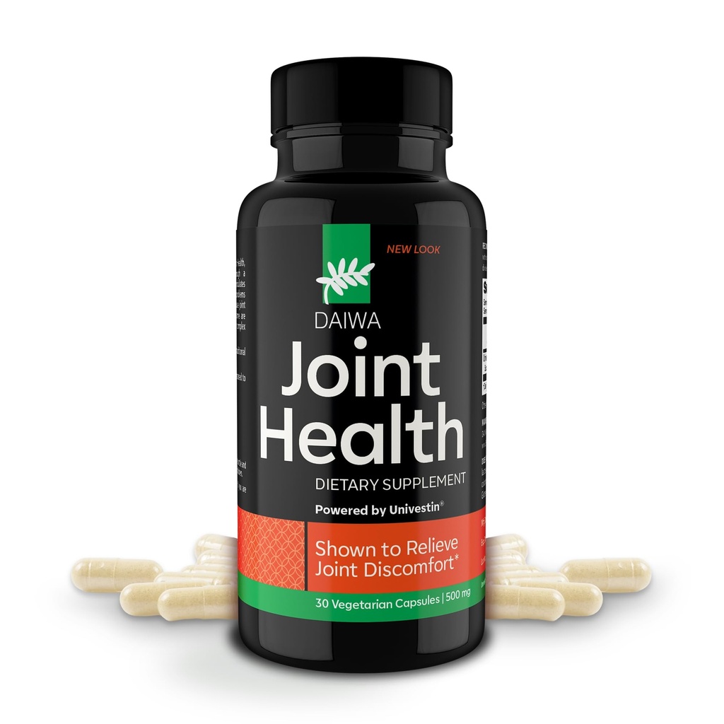 Daiwa Joint Health - Suplimente de tendoane şi ligamente cu Skullcap şi Acacia Catechu - Formula tradiţională bazată pe plante pentru stiluri de viaţă active - Ne-GMO, 30 Capsule vegetariene