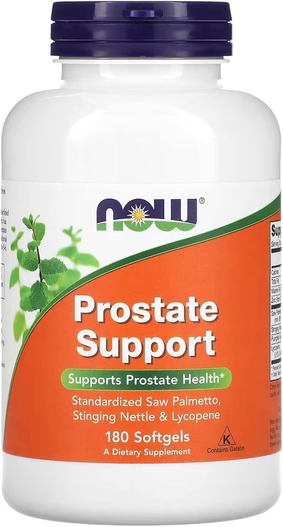 Suport prostata, 180 Sgel de Now Foods (Pachet de 2)