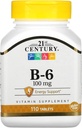 21st Century B 6 100 mg comprimate, 110 Count (Pachet de 3)
