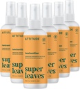 ATITUDE Spray de salubritate manuala, EWG verificat, ucide germeni si bacterii, Vegan & Plant-Based, Seif pentru adulti si copii, Blossom Orange & Eucalyptus Scent, 3.38 Fl Oz (Pachet de 6) (Spray Bottle)