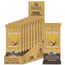 ManancaToal Unt de arahide Real Food Bar - Organic Vegan Sanatos High Proteine Baruri - Inlocuire scăzut de zahăr masă, non OMG-uri, niciodată coapte, pe bază de plante, Gluten gratuit - Crafted pentru a se bucura, Nu stai pe rafturi
