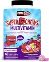 Force Factor Kids Multivitamine Super Chews, Vitamine pentru copii pentru a sprijini Wellness, Immune Health, Eye Health, & Mai mult cu 18 Vitamine, Minerale, & Antioxidanti, aprovizionare 2-Month, Multi-Flavor, 60 Chews moale