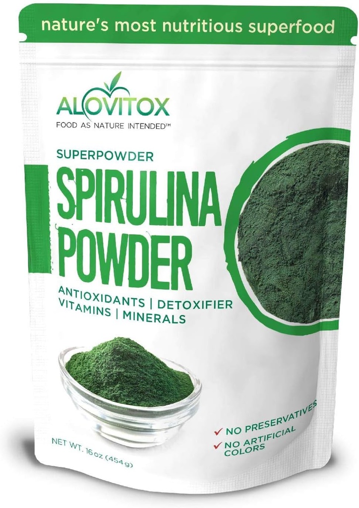 Pudră de Spirulină organică 