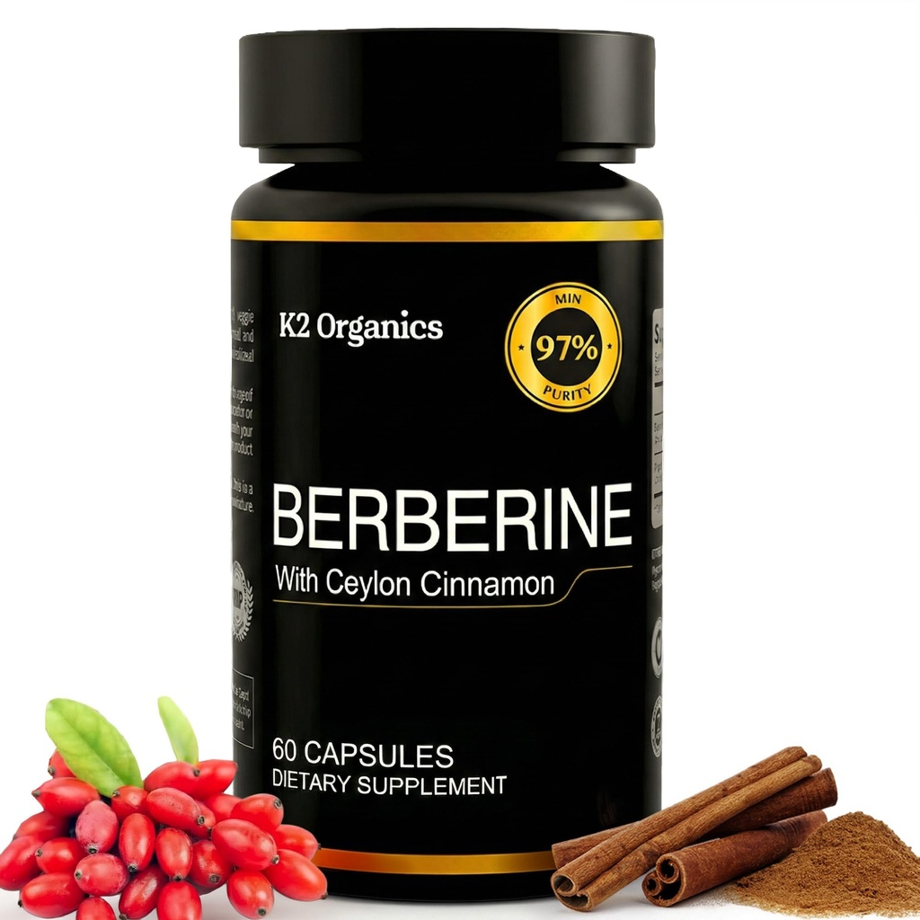 Berberina cu Ceylon Scorțișoară 1200 mg (60 capsule) 