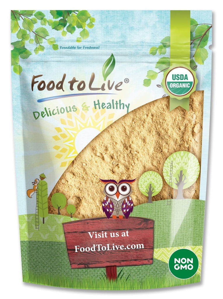 Alimente pentru a trăi organic Maca Powder, 4 Ounces Gelaminate, Non-GMO, Kosher, Vegan, vrac