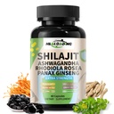 Capsule Himalayan Shilajit: Extract purificat Himalayan Shilajit - Energie Naturală & Rezistență Suport-Vegan, Acid furolic & Acid humidic natural 60 capsule