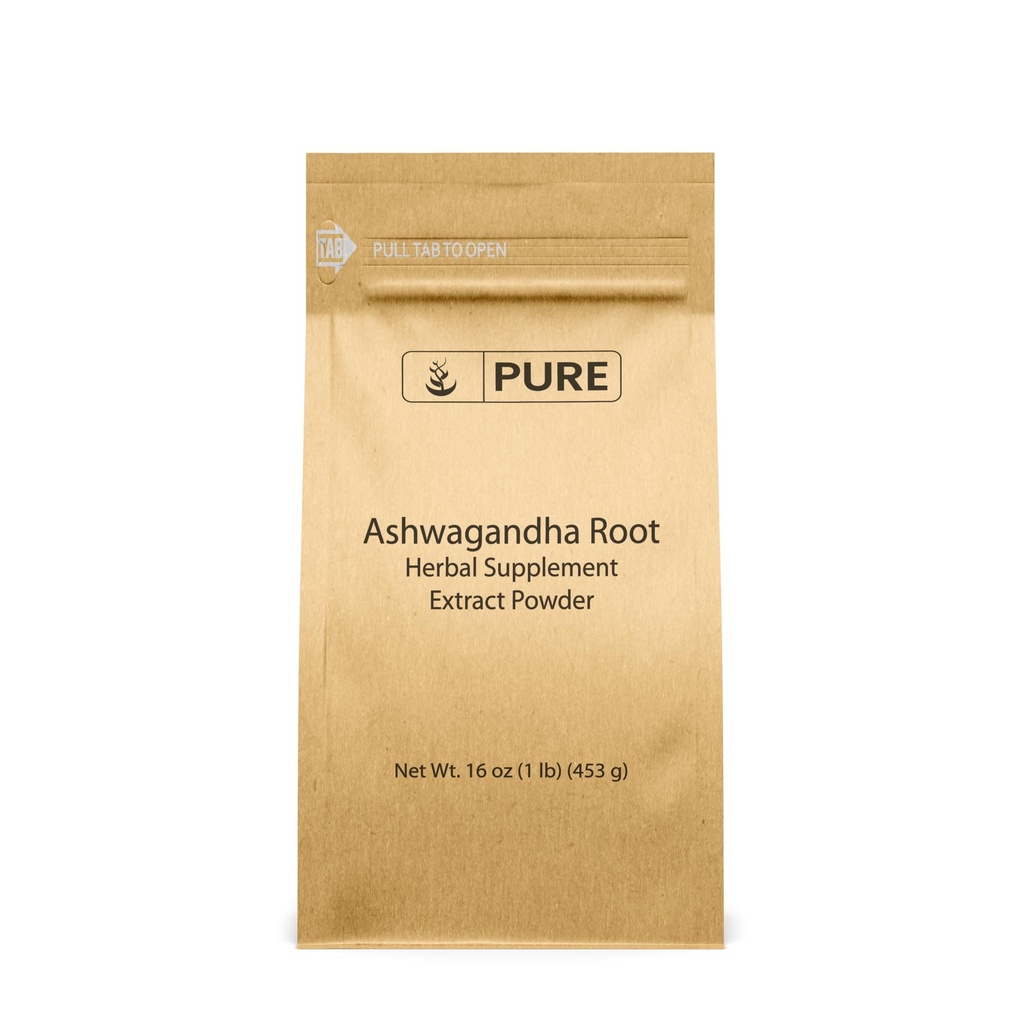 INGREDIENTE pure Ashwagandha (1lb) Naturale și Pure, Vegane, Gluten-Free, Lab-Verified