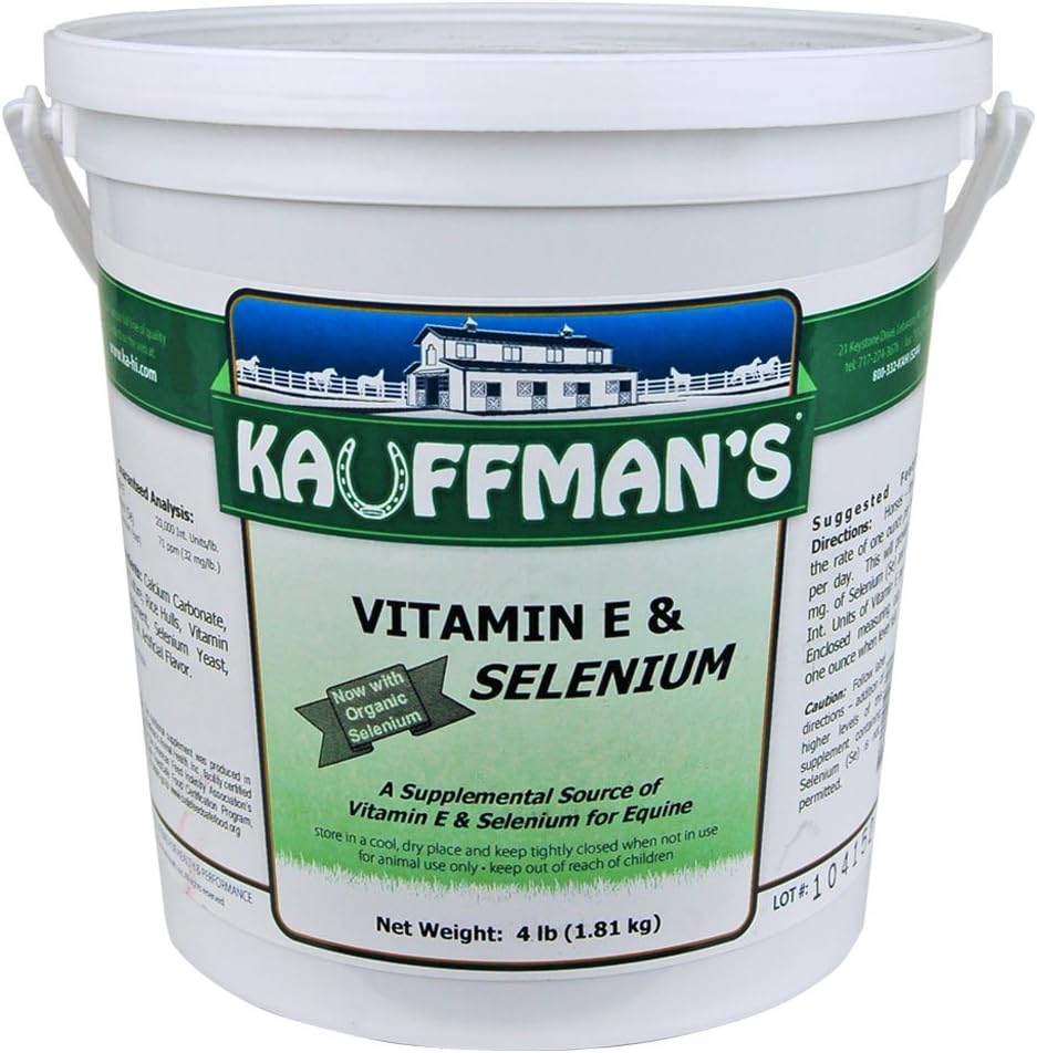 Produse animale de Kauffman Vitamina E & Seleniu Pulbere 4 lb