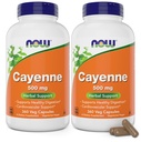 Cayenne (Capsicum annuum) 500 mg, 360 Veg Capsule (Pachet de 2)