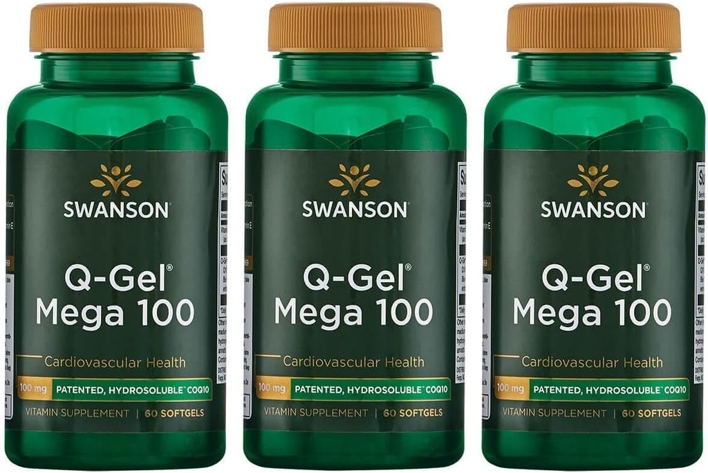 Swanson Q-Gel Mega 100 Milligrams 60 Sgels (3 ambalaj)