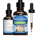 Pet Wellbeing Smooth BM Gold pentru pisici - Gentle Constipation Relief pentru Felines - Natural Herbal Supplement 2 oz (59 ml)