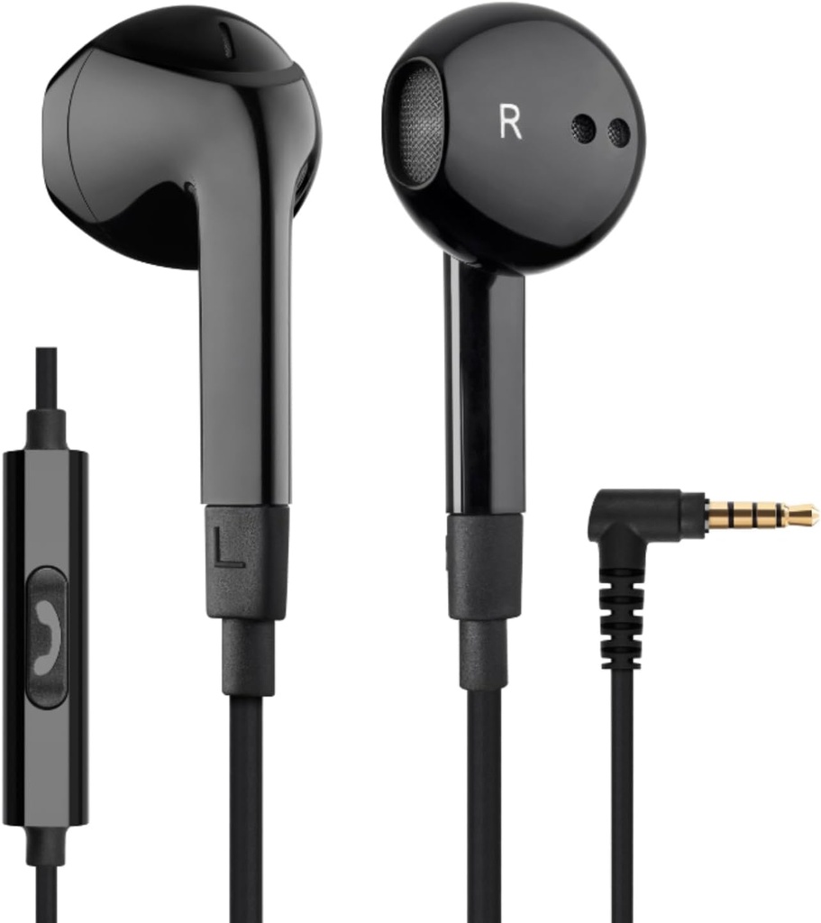 LUDOS FEROX Cască cu fir în-Ear Căști, Garanție 5 ani, Căști cu Microfon, Izolație de zgomot Cordonat pentru 3.5mm Jack Muguri urechi pentru iPhone, Samsung, Computer, Laptop, Copii, Studenți școlari