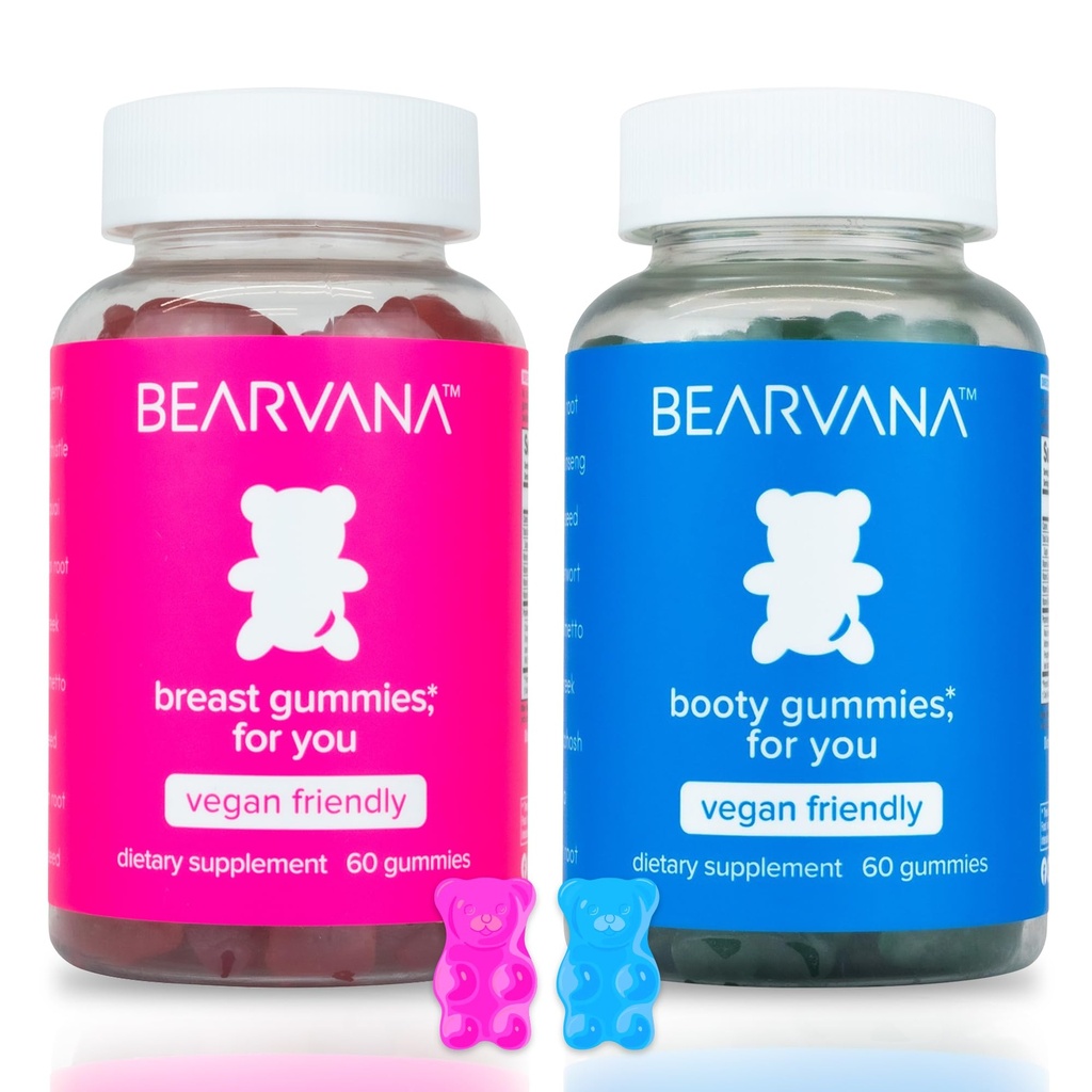 BEARVANA de susţinere a piersicii Combo Pack Gumies pentru femei 