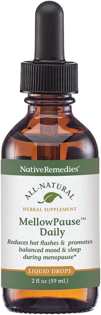 Remedii native MellowPause - Formula homeopatica naturala ajuta la reducerea flash-uri fierbinți, Swings mood, somnolență și transpirații nopții