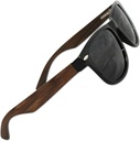 Ochi de dragoste Polarizat ochelari de soare pentru bărbați și femei, Glare-Free, 100 la sută Uv Blocare (100 la sută reale Ebony din lemn cu front de plastic Tr90 incasabil)