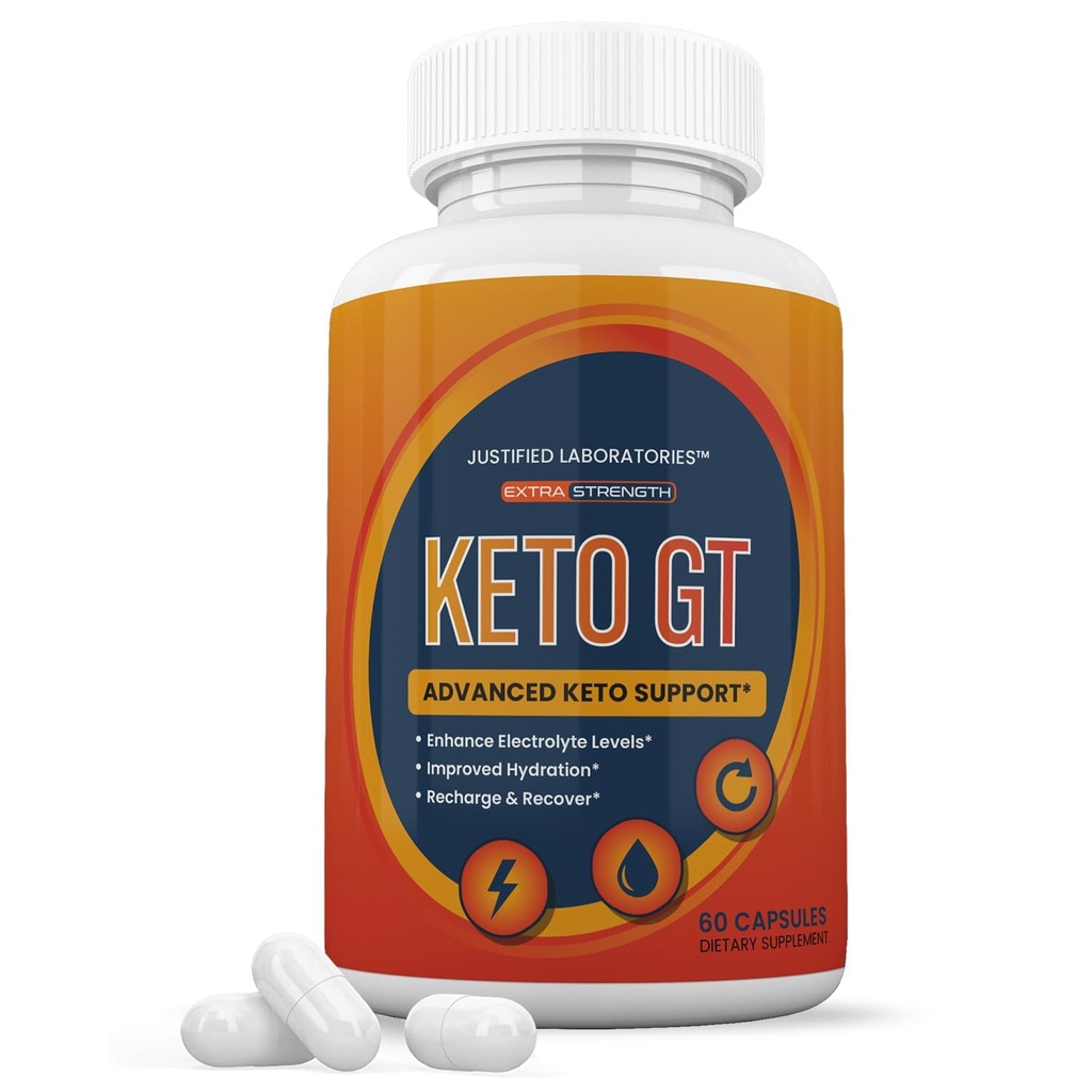 Laboratoare justificate Keto GT Keto pastile 1275MG Formula nouă și îmbunătățită Conține cidru de mere Oțet extra Fecioară Olive pulbere de ulei de ceai verde 60 capsule