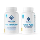 NuEthix Formulations Detoxifiere și Microbiome Echilibru supliment Bundle de Opti-Pure, 30 Servings și Gut Defender+, 90 Servings