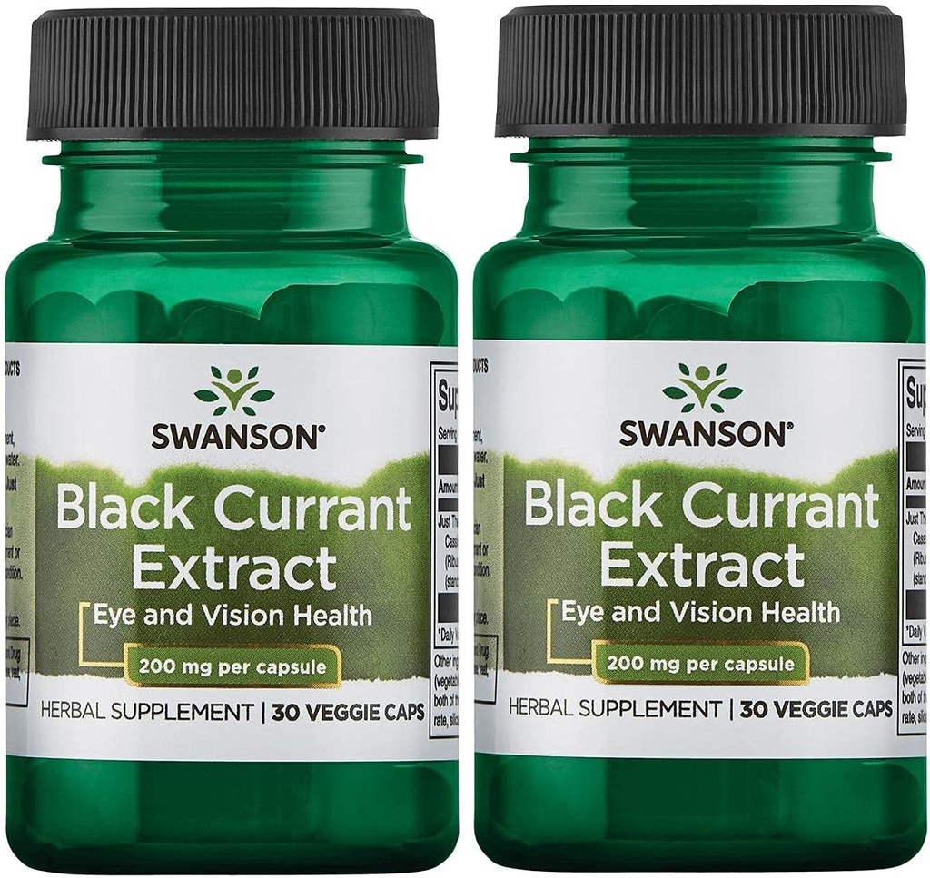 Swanson Black Currant Extract 200 mg 30 Veg Caps 2 ambalaj