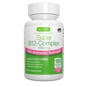 Complexul 1000mcg de vitamina B12 sublingual Igennus, metilcobalamină metilată, adenosilcobalamină şi hidroxocobalamină, absorbţie ridicată şi curăţare, 180 Serviri, Zahar-Free & Vegan
