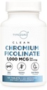 Tip Zero comprimate de picolinat crom curat (120 serviri, 1000 MCG per servire) - non-GMO, gluten gratuit