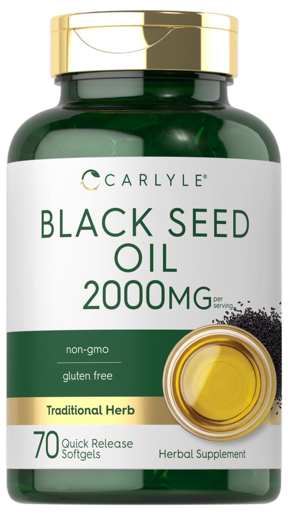 Carlyle Black Seed Seed Oil Softgel Capsules 