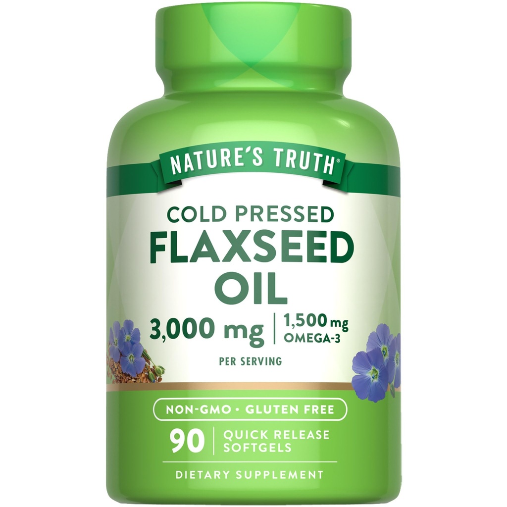 Adevărul naturii Flaxseed ulei Softgels 