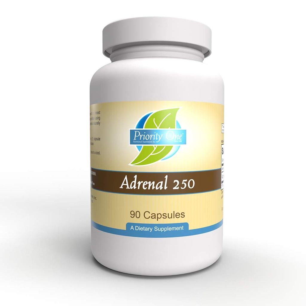 Priority One Vitamine Adrenale 250mg 90 Capsule Suport suprarenal