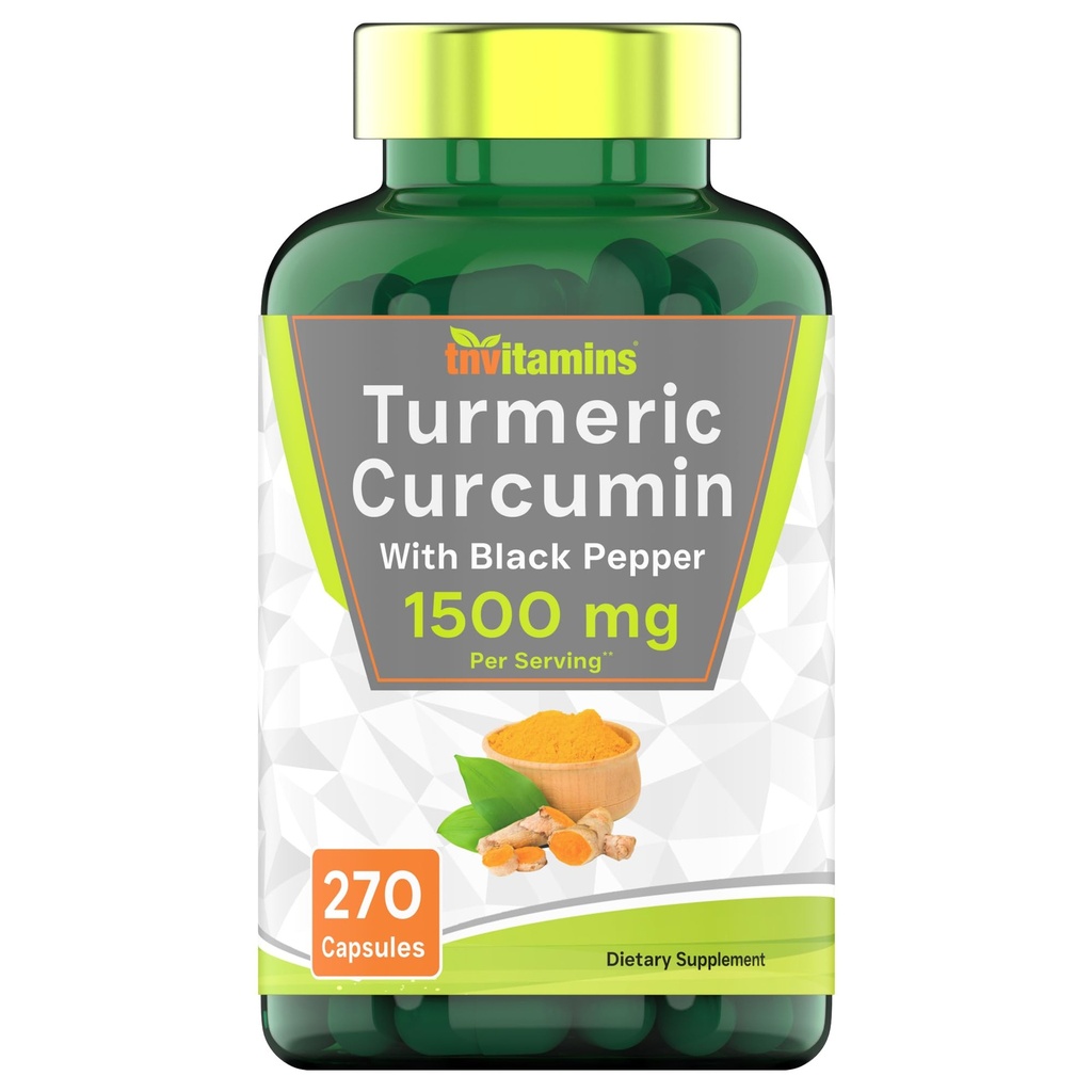 Tnvitamine Capsule cu Curcumin Turmeric cu Pepper negru 
