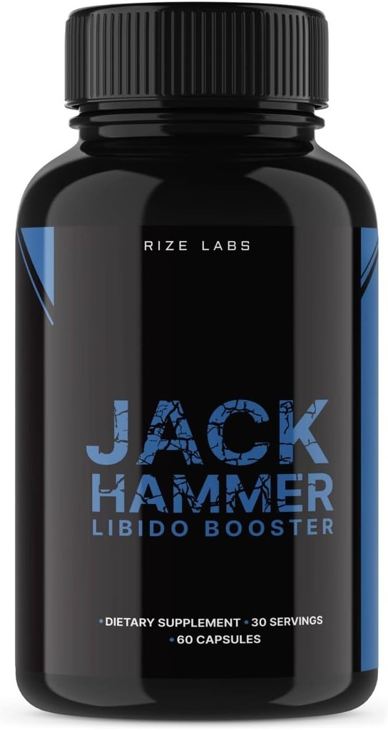 Jack Hammer Libidoo Booster pentru bărbați, Jack Hammer Libidoo Booster Supliment, Jack Hammer Libidoo Booster Puternic Toate Formula Naturală pentru a îmbunătăți performanța, Jackhammer Recenzii (60 capsule)
