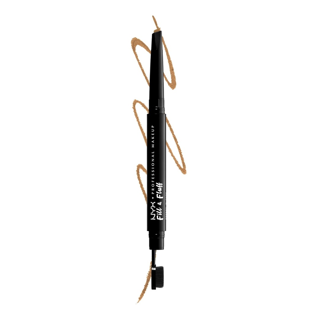 Machiaj profesional NYX Fill & Fluff Eyebrow Pomade Pencil, Blondă