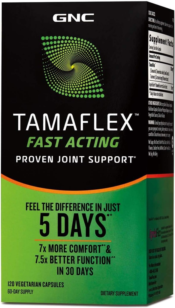 GNC TamaFlex Rapid Acting, Suport Comun, 120 Capsule vegetariene