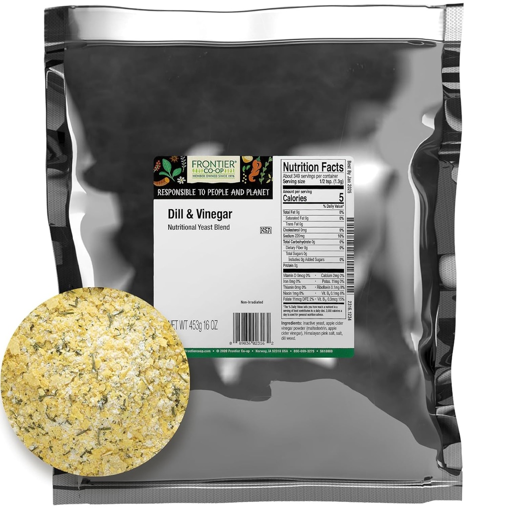 Graniță Co-op mărar și otet nutritional Yeast Blend 1lb