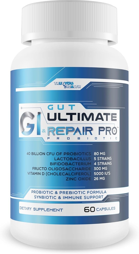 Gut & GI Ultimate Reparație Pro Probiotic - Probiotice noastre cele mai bune Probiotice Gut pentru GI Probiotic, Gut, & Vag Suport - Probiotic Vag Sănătate - Femeie