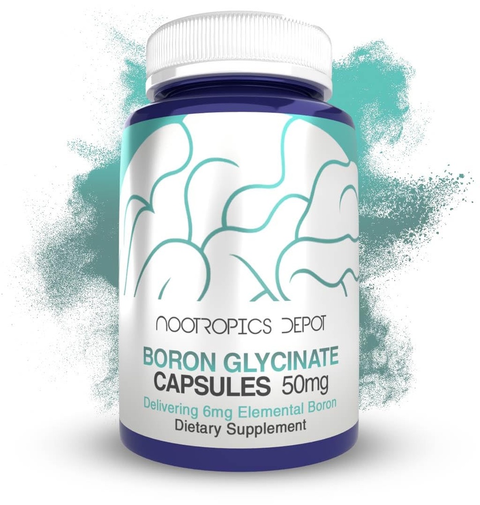 Nootrops Depot Boron Glycinate Capsulele de 50 mg 