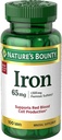 Nature’s Bounty I.Ron 65mg, 325 mg Ferrous Sulfate - Cellular Energy Support - 65mg - 100 Tablets,..